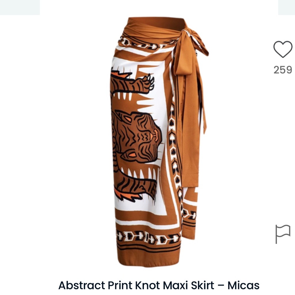 Micas wrap skirt